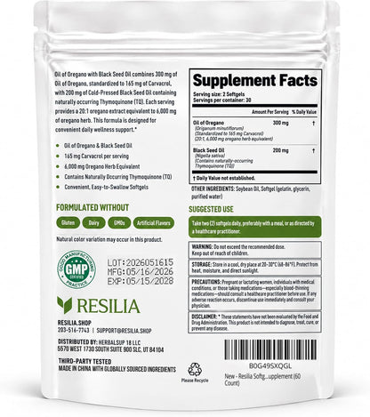 Resilia Softgels with Black Seed Oil