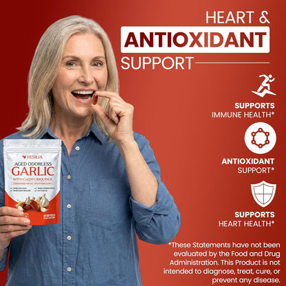 Resilia Odorless Aged Garlic Softgels